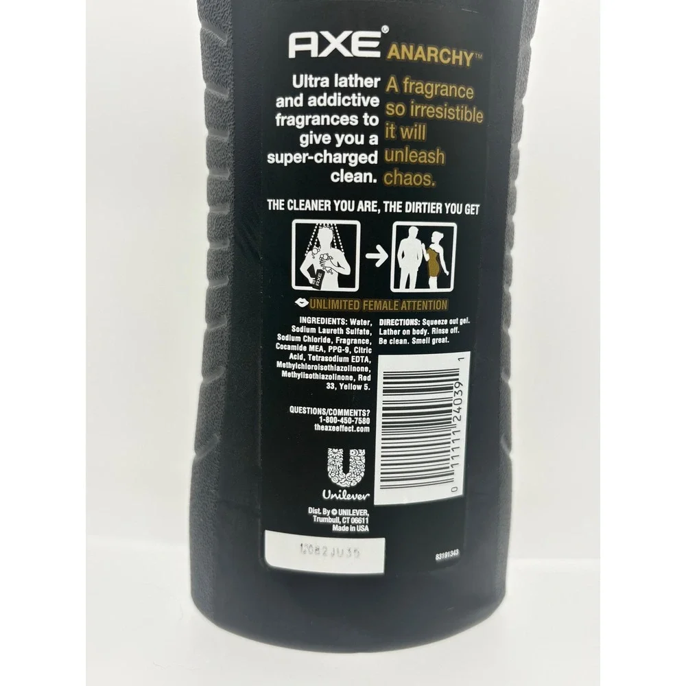 Axe Anarchy Revitalizing Shower Gel 16 Fl Oz‎ Discontinued New